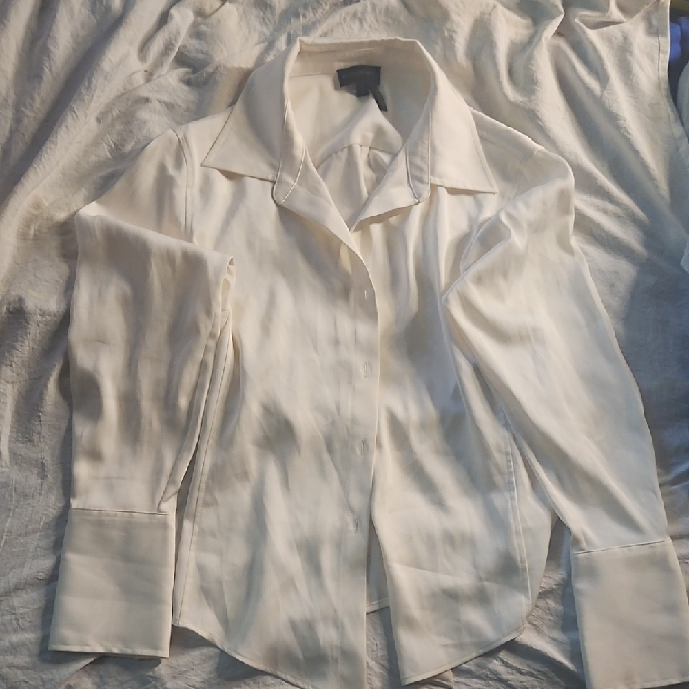 Donna Karan White Medium dress Shirt Proffessional
